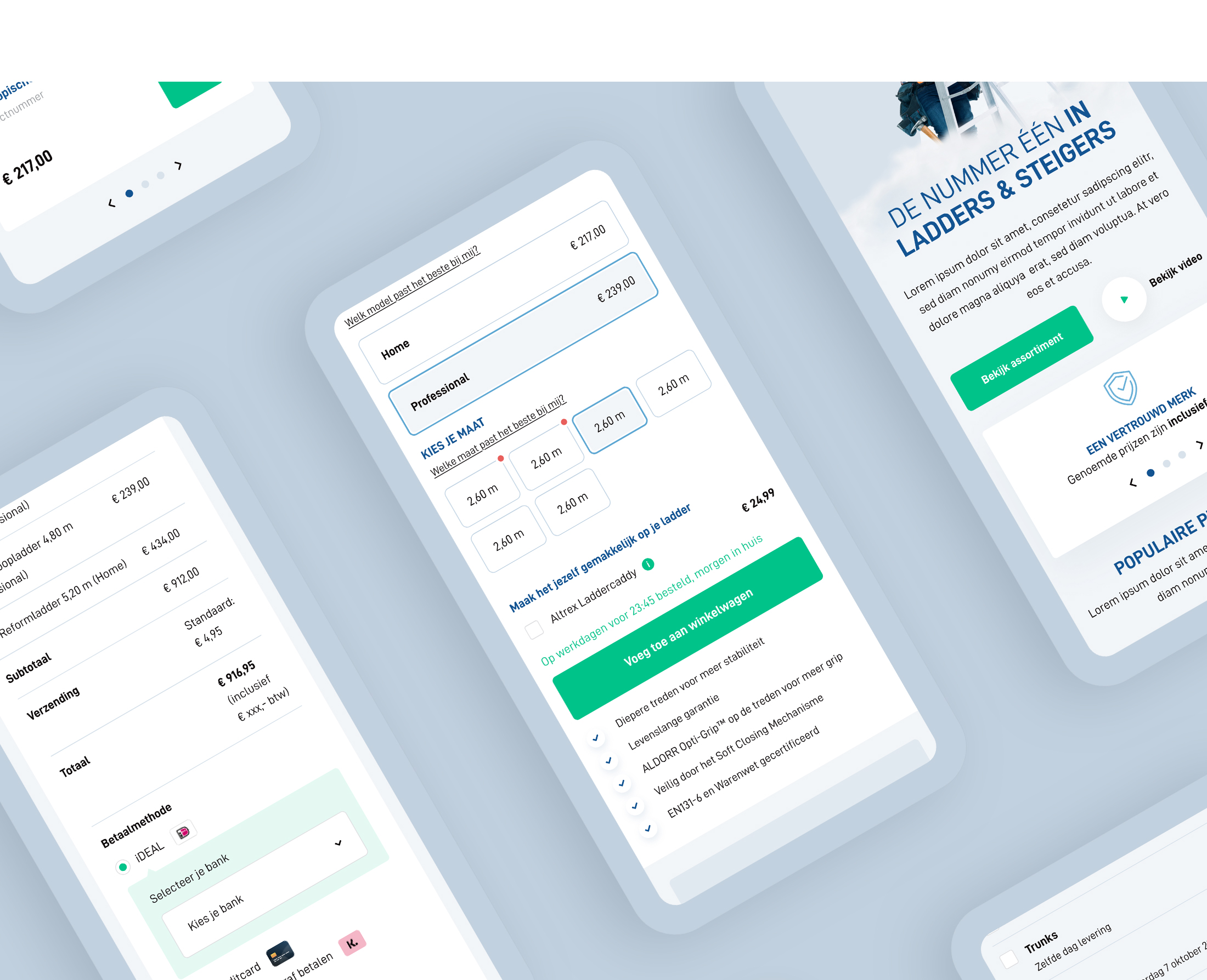 Mobile UX en UI design voor ALDORR