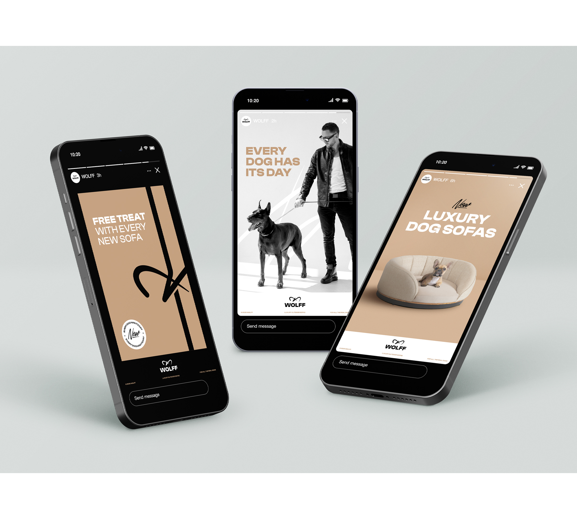 Social media posts voor WOLFF